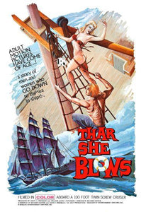 Thar She Blows movie poster Sign 8in x 12in