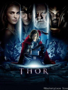 Thor movie poster Sign 8in x 12in