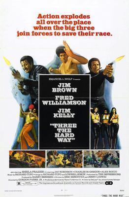 Three The Hard Way movie poster Metal Print 8in x 12in