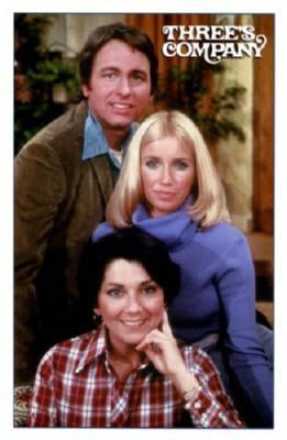 Threes Company poster tin Metal Print Wall Art