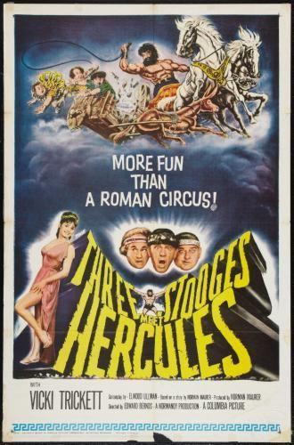 Three Stooges Meet Hercules movie poster Sign 8in x 12in