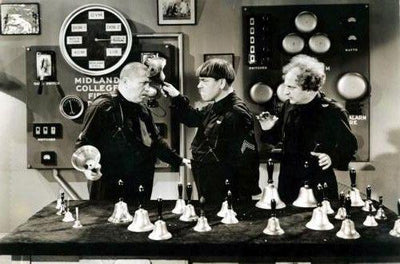 Three Stooges movie poster Metal Print 8in x 12in
