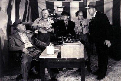 Three Stooges movie poster Metal Print 8in x 12in