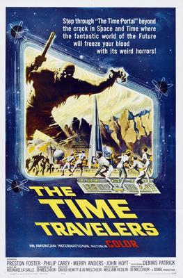 Time Travellers The movie poster Sign 8in x 12in