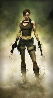 Tomb Raider Underworld Metal Print 8in x 12in
