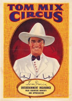 tom mix circus poster tin Metal Print Wall Art