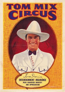 tom mix circus poster