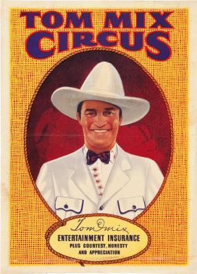 tom mix circus poster tin Metal Print Wall Art