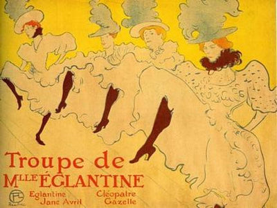 Toulouse Lautrec Poster French Can Can Girls 24inx36in The Poster Depot