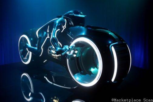 Tron Cycle movie poster Sign 8in x 12in