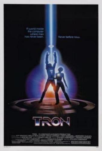 Tron movie poster Sign 8in x 12in