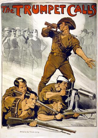 Trumpet Calls War poster| theposterdepot.com
