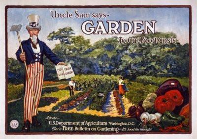 War Propaganda Poster 25x36uncle sam says garden 24x36 - Fame Collectibles
