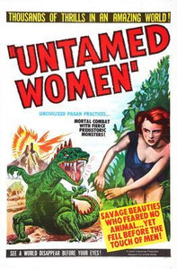 Untamed Women movie poster Sign 8in x 12in