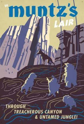 Up 2009 Movie Poster Travel Poster Muntzs Lair 16x24 - Fame Collectibles
