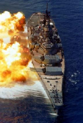 Uss Iowa poster Navy Firing for sale cheap United States USA