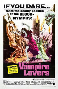 Vampire Lovers The movie poster Sign 8in x 12in