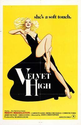 Velvet High movie poster Metal Print 8in x 12in