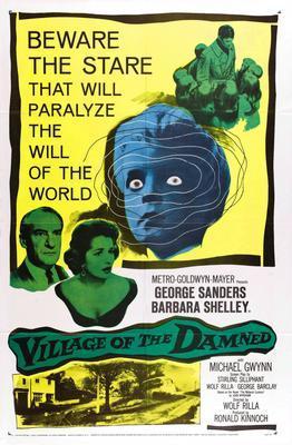 Village Of The Damned movie poster Metal Print 8in x 12in