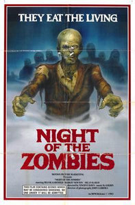 Night Of The Zombies movie poster Sign 8in x 12in