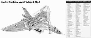 Vulcan Cutaway Photo Sign 8in x 12in