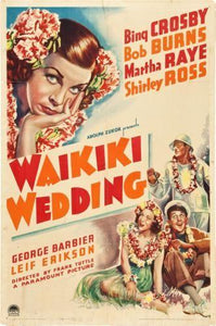 Waikiki Wedding movie poster Sign 8in x 12in