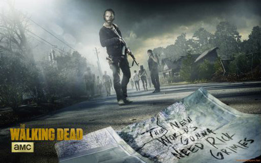 Walking Dead Metal Poster Print 8inx12in | The Poster Depot The Poster Depot