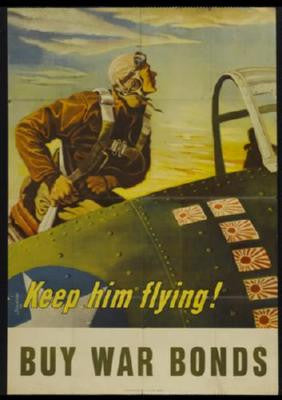 War Bonds poster Keep Him Flying for sale cheap United States USA