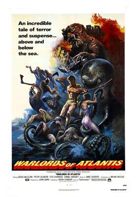 Warlords Of Atlantis Metal Movie Poster 8in x 12in