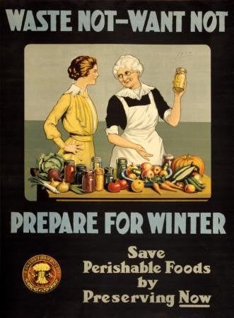 War Propaganda Art Waste Not 11x17 Mini Poster | The Poster Depot The Poster Depot