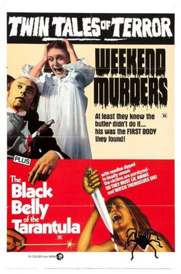 Weekend Murders Combo Metal Movie Poster 8in x 12in