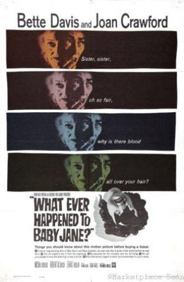 Whatever Happened To Baby Jane Metal Movie Poster 8in x 12in