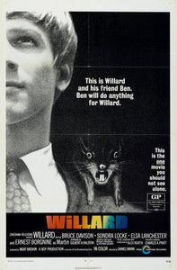 Willard movie poster Sign 8in x 12in