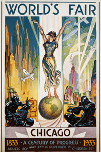 Worlds Fair 1933 Chicago Poster On Sale United States