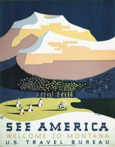 Wpa See America Photo Sign 8in x 12in