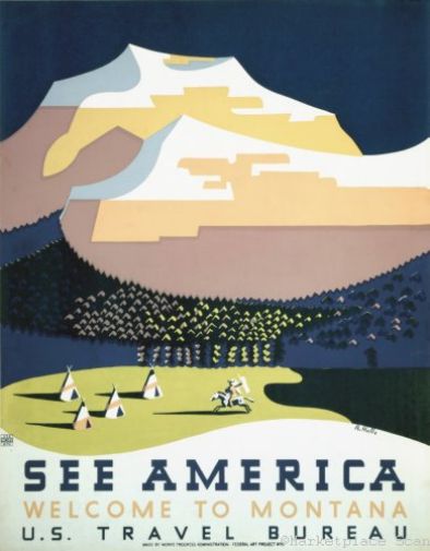 Wpa See America Poster 11x17 Mini Poster