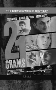 21 Grams Black and White Poster 24"x36"