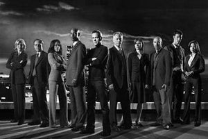 16 Cast Poster Black and White Poster 16"x24"