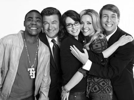 30 Rock Poster Black and White Poster 27
