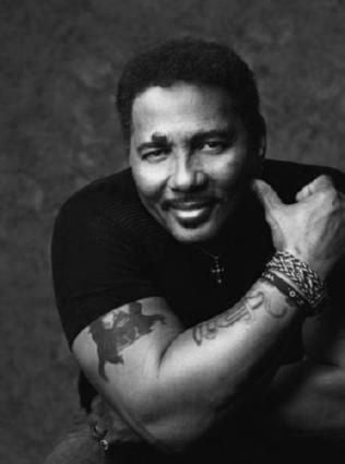 Aaron Neville black and white poster