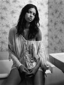 Adriana Lima Poster Black and White Poster 16"x24"