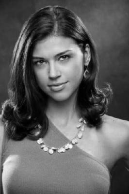 Adrianne Palicki black and white poster