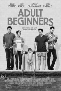 Adult Beginners black and white poster