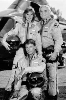 Airwolf black and white poster