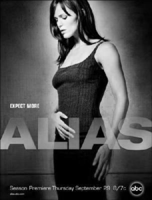 Alias Poster Black and White Poster 27"x40" The Poster Depot