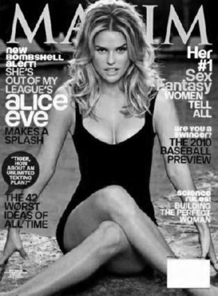 Alice Eve Poster Black and White Poster 16