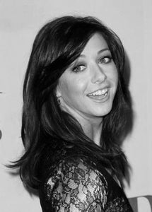 Alyson Hannigan black and white poster