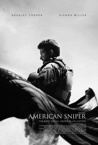 American Sniper black and white poster