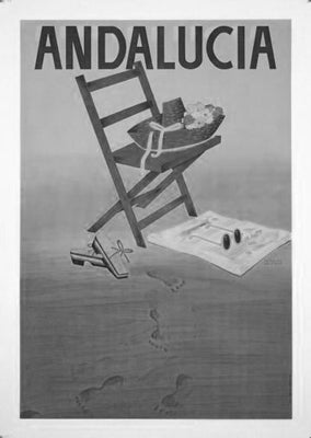 Andalusia Poster Black and White Mini Poster 11"x17"