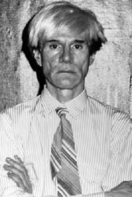 Andy Warhol Poster Black and White Mini Poster 11"x17"